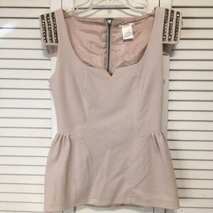 Esley Light Pink Studded Princess Cut Blouse Small